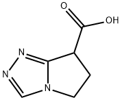 6,7-Dihydro-5H-pyrrolo[2,1-c][1,2,4]triazole-7-carboxylic acid Struktur