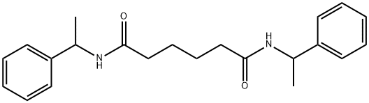 N,N'-bis(1-phenylethyl)hexanediamide Struktur