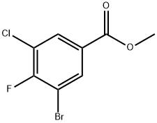 methyl 3-bromo-5-chloro-4-fluorobenzoate Struktur