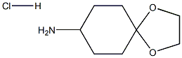 1,4-dioxaspiro[4.5]decan-8-amine:hydrochloride Struktur