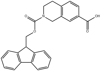 N-Fmoc-1,2,3,4-Tetrahydro-isoquinoline-7-carboxylic acid Struktur