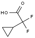 2-cyclopropyl-2,2-difluoroacetic acid Struktur