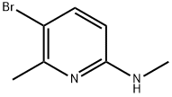 (5-Bromo-6-methyl-pyridin-2-yl)-methyl-amine Struktur