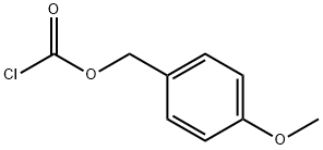 4-methoxybenzyloxycarbonyl chloride Struktur