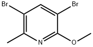 3,5-DIBROMO-2-METHOXY-6-METHYLPYRIDINE Struktur