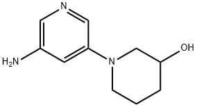 5-Amino-3,4,5,6-tetrahydro-2H-[1,3]bipyridinyl-3-ol Struktur