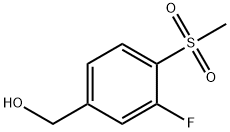 (3-fluoro-4-(methylsulfonyl)phenyl)methanol Struktur