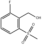 (2-fluoro-6-(methylsulfonyl)phenyl)methanol Struktur