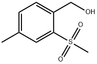 [4-Methyl-2-(methylsulfonyl)phenyl]methanol Struktur