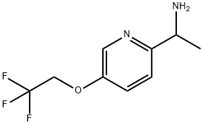 1-(5-(2,2,2-trifluoroethoxy)pyridin-2-yl)ethanamine Struktur