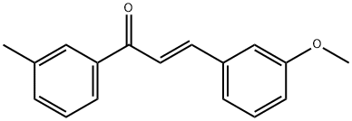 (2E)-3-(3-methoxyphenyl)-1-(3-methylphenyl)prop-2-en-1-one Struktur