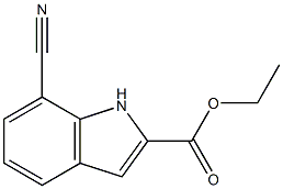 Ethyl 7-cyano-1H-indole-2-carboxylate Struktur