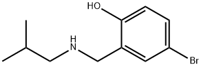 4-bromo-2-{[(2-methylpropyl)amino]methyl}phenol Struktur