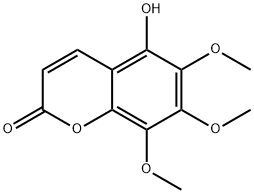 5-Hydroxy-6,7,8-trimethoxycoumarin Struktur