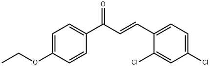 (2E)-3-(2,4-dichlorophenyl)-1-(4-ethoxyphenyl)prop-2-en-1-one Struktur