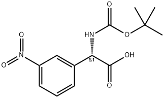 N-Boc-S-3-Nitrophenylglycine Struktur