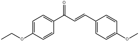 (2E)-1-(4-ethoxyphenyl)-3-(4-methoxyphenyl)prop-2-en-1-one Struktur