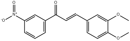 (2E)-3-(3,4-dimethoxyphenyl)-1-(3-nitrophenyl)prop-2-en-1-one Struktur