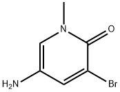 5-Amino-3-bromo-1-methyl-1H-pyridin-2-one Struktur