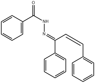 N'-(1,3-diphenyl-2-propen-1-ylidene)benzohydrazide Struktur