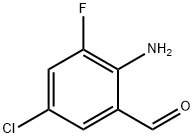 2-Amino-5-chloro-3-fluoro-benzaldehyde Struktur