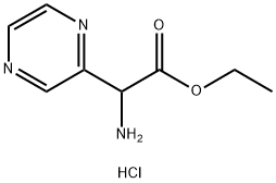 ETHYL 2-AMINO-2-(PYRAZIN-2-YL)ACETATE HCL Struktur