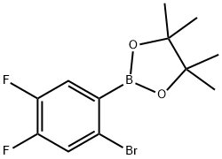 2-Bromo-4,5-difluorophenylboronic acid pinacol ester Struktur