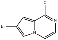 7-bromo-1-chloropyrrolo[1,2-a]pyrazine Struktur