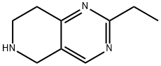 2-Ethyl-5,6,7,8-tetrahydro-pyrido[4,3-d]pyrimidine Struktur