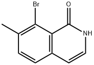 8-bromo-7-methyl-1,2-dihydroisoquinolin-1-one Struktur