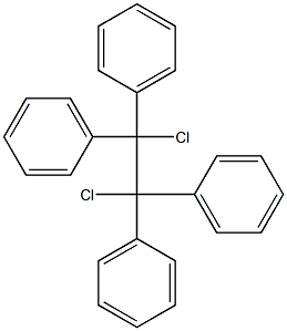 Benzene,1,1',1'',1'''-(1,2-dichloro-1,2-ethanediylidene)tetrakis- Struktur