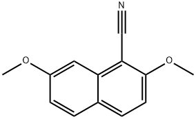 2,7-Dimethoxy-naphthalene-1-carbonitrile Struktur