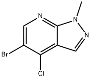 5-Bromo-4-chloro-1-methyl-1H-pyrazolo[3,4-b]pyridine Struktur