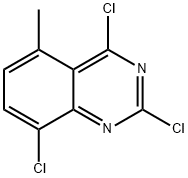 2,4,8-trichloro-5-methylquinazoline Struktur