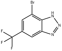 4-bromo-6-(trifluoromethyl)-2H-benzo[d][1,2,3]triazole Struktur