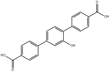 [1,1':4',1''-Terphenyl]-4,4''-dicarboxylic acid, 2'-hydroxy- Struktur