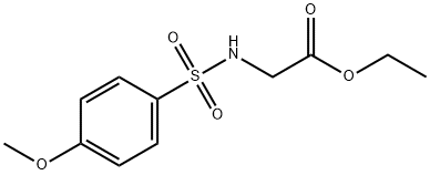 ethyl N-[(4-methoxyphenyl)sulfonyl]glycinate Struktur