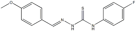 Hydrazinecarbothioamide,N-(4-fluorophenyl)-2-[(4-methoxyphenyl)methylene]- Struktur