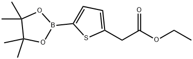 2-THIOPHENEACETIC ACID, 5-(4,4,5,5-TETRAMETHYL-1,3,2-DIOXABOROLAN-2-YL)-, ETHYL ESTER Struktur