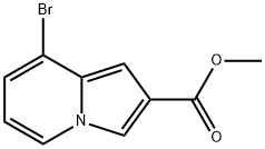 8-Bromo-indolizine-2-carboxylic acid methyl ester Struktur