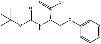 (S)-2-((tert-Butoxycarbonyl)amino)-3-phenoxypropanoic acid Struktur