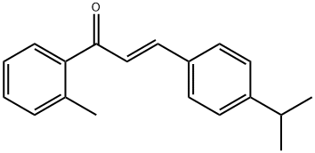 (2E)-1-(2-methylphenyl)-3-[4-(propan-2-yl)phenyl]prop-2-en-1-one Struktur