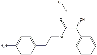 (R)-N-(4-Aminophenethyl)-2-hydroxy-2-phenylethanamide hydrochloride Struktur