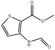 methyl 3-formamidothiophene-2-carboxylate Struktur