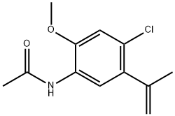 N-[4-Chloro-2-methoxy-5-(1-methylethenyl)phenyl]acetamide Struktur