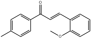 (2E)-3-(2-methoxyphenyl)-1-(4-methylphenyl)prop-2-en-1-one Struktur