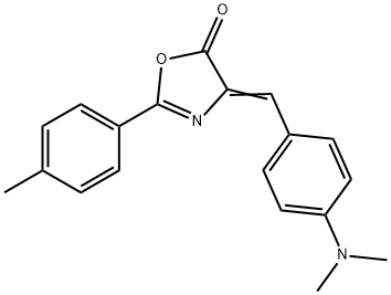 (Z)-4-(4-(dimethylamino)benzylidene)-2-(p-tolyl)oxazol-5(4H)-one Struktur