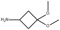 3,3-DIMETHOXYCYCLOBUTAN-1-AMINE Struktur