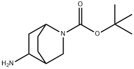 tert-butyl 5-amino-2-azabicyclo[2.2.2]octane-2-carboxylate Struktur