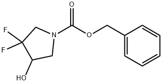 benzyl 3,3-difluoro-4-hydroxypyrrolidine-1-carboxylate Struktur